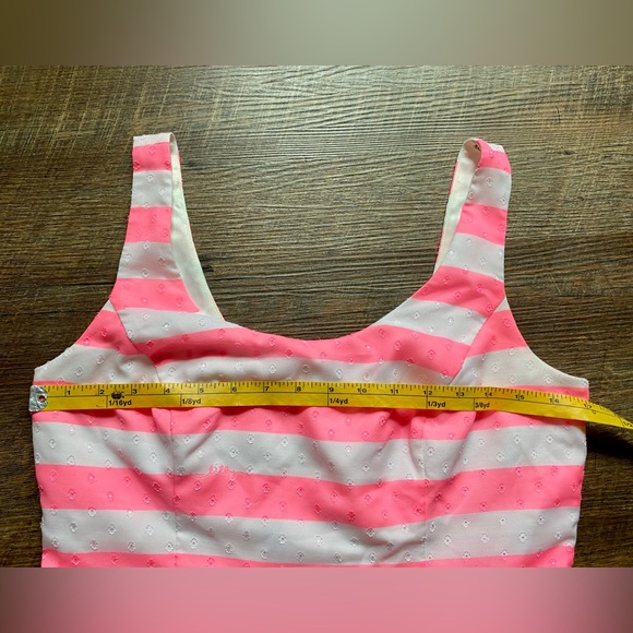 Lilly Pulitzer fit & flare dress pink & white stripes size 8 EUC  summer party - Picture 11 of 16
